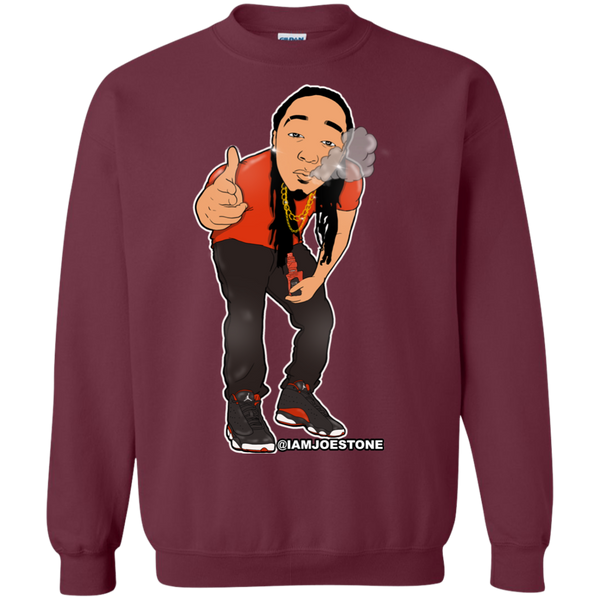 Joe Stone Cartoon Crewneck Pullover Sweatshirt  8 oz. - This Is A Campaign iAmJoeStone