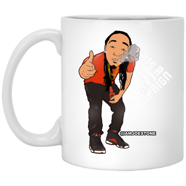 Joe Stone & Logo White Mug - This Is A Campaign iAmJoeStone