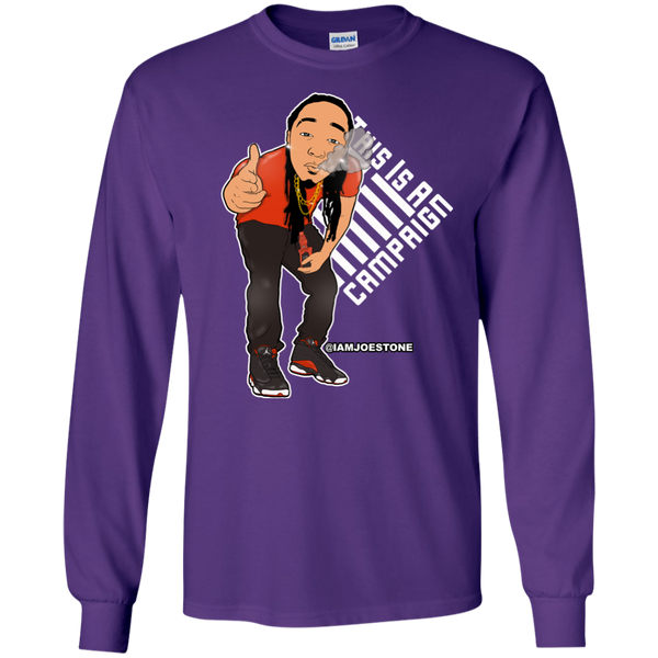 Joe Stone Cartoon & Logo Long Sleeve - This Is A Campaign iAmJoeStone