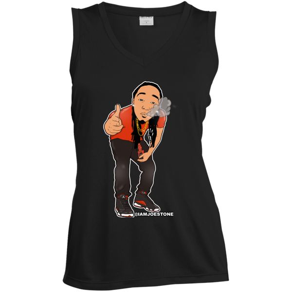 Joe Stone Cartoon Ladies V-Neck - This Is A Campaign iAmJoeStone