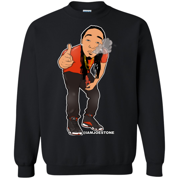 Joe Stone Cartoon Crewneck Pullover Sweatshirt  8 oz. - This Is A Campaign iAmJoeStone
