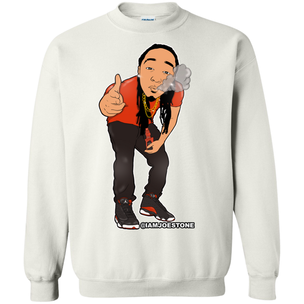 Joe Stone Cartoon Crewneck Pullover Sweatshirt  8 oz. - This Is A Campaign iAmJoeStone