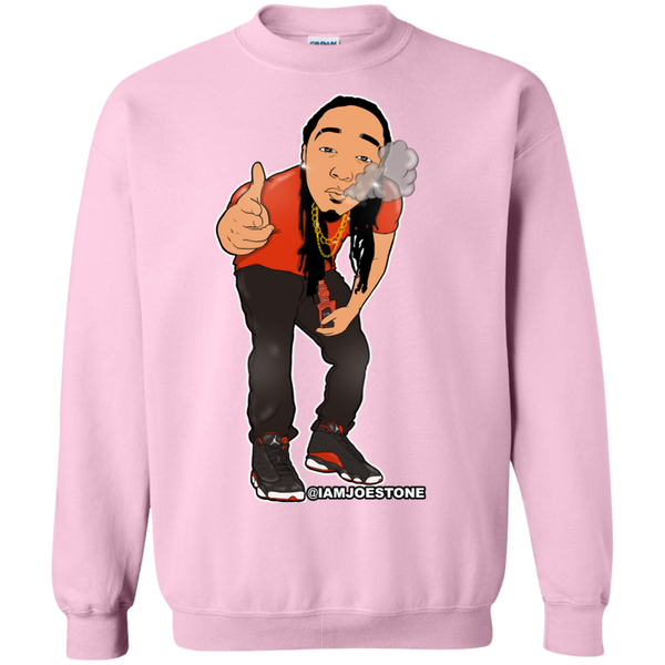 Joe Stone Cartoon Crewneck Pullover Sweatshirt  8 oz. - This Is A Campaign iAmJoeStone