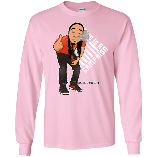 Joe Stone Cartoon & Logo Long Sleeve - This Is A Campaign iAmJoeStone