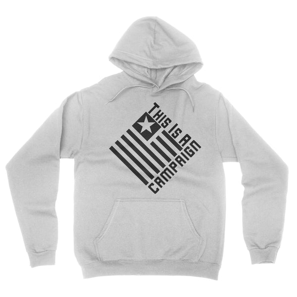TIAC- Hoodie Black On White - This Is A Campaign iAmJoeStone