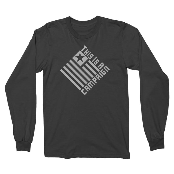 TIAC- Long Sleeve Platinum On Black Limited Edition - This Is A Campaign iAmJoeStone