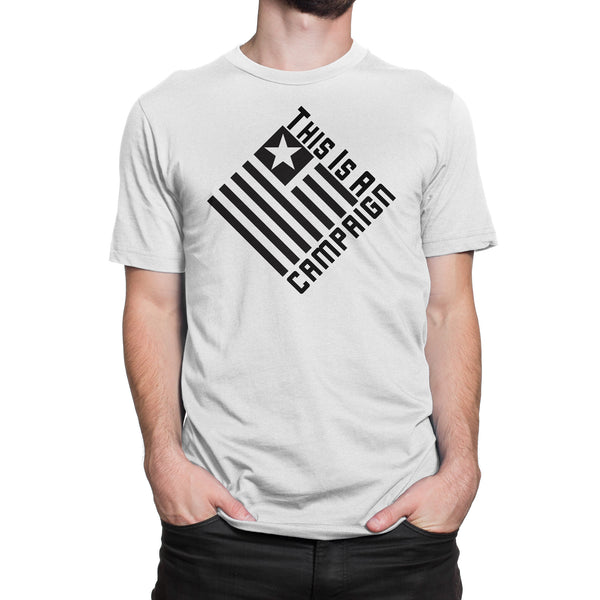 TIAC - T-Shirt Black on White - This Is A Campaign iAmJoeStone