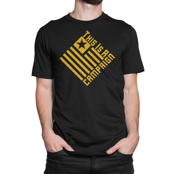 TIAC - T-Shirt Gold on Black - This Is A Campaign iAmJoeStone