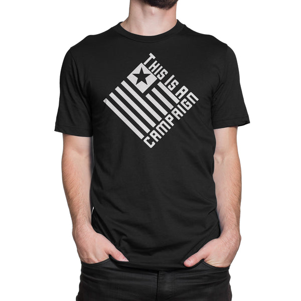 TIAC - T-Shirt White on Black - This Is A Campaign iAmJoeStone
